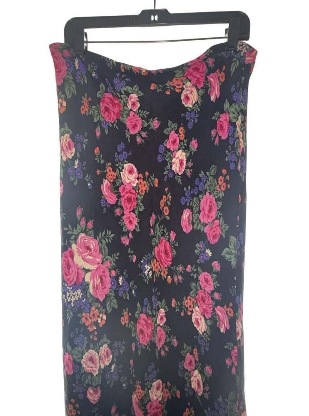 Vintage Floral Print Romantic Teacher Maxi Skirt